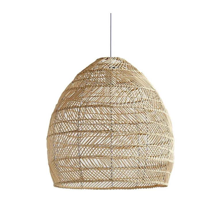 Japanese Style Single Lampshade Pendant Light Shade Corridor Bamboo Ceiling Hanging Pendants Fixt... | Walmart (US)