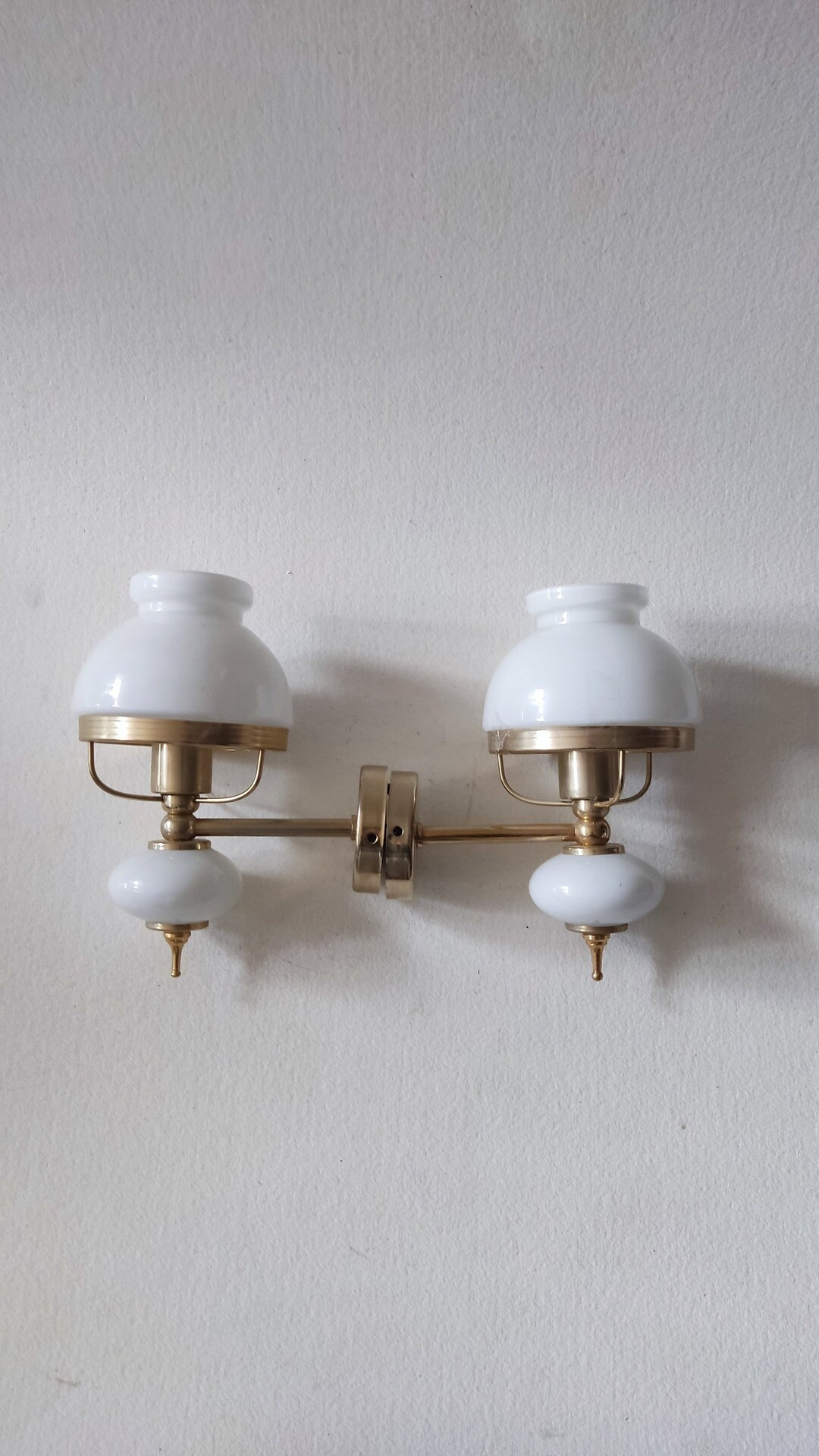 Tulip sconces in milk glass, vintage french decor. | Etsy (AU)