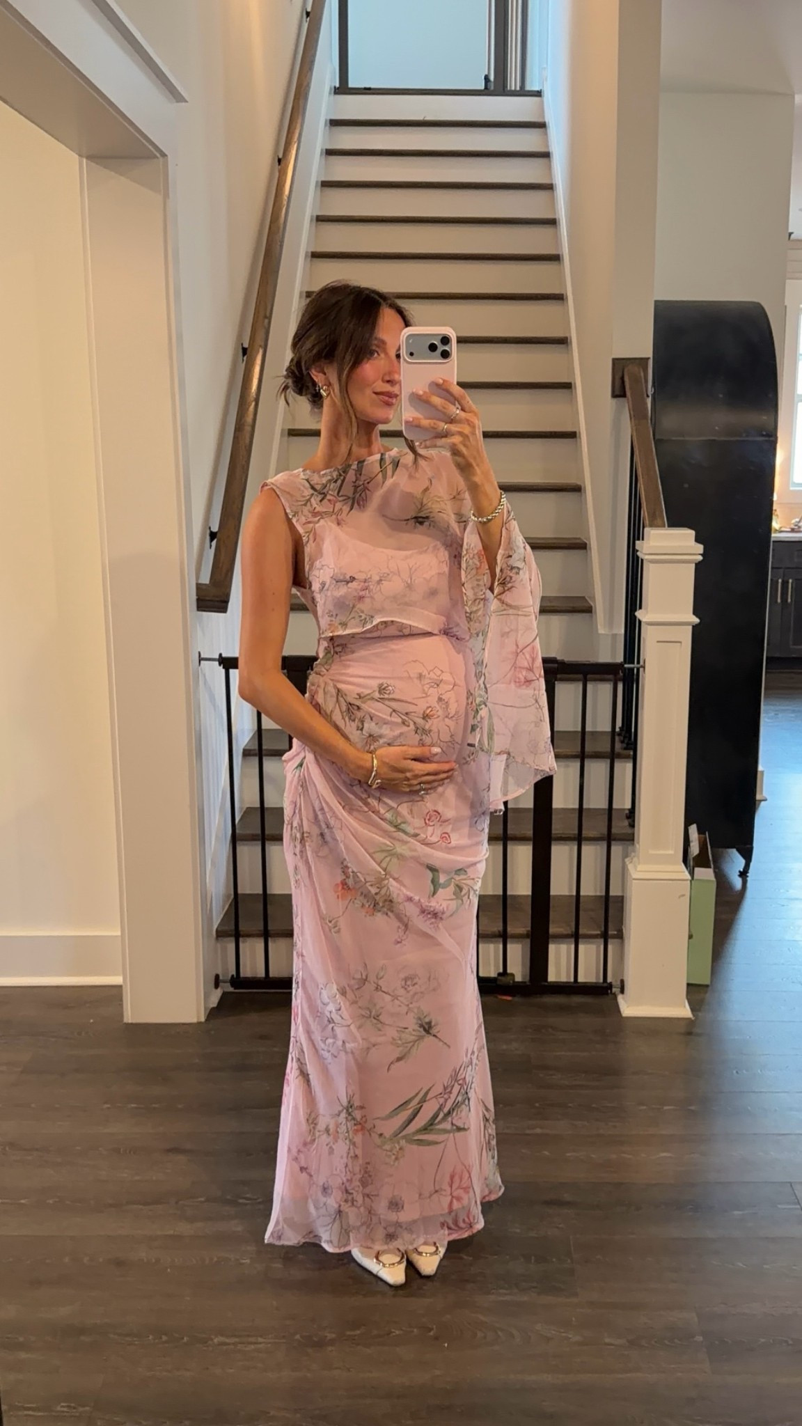 Baby girl shower dress 🫶🏼💓🌷🫖🤰🏼 whimsical floral gown for baby shower. Unique baby shower dress 💗 size 6 - the top was too big but fashion tape made it work 👏🏼 #babyshowerdress #babygirlshowerdress

#LTKBaby #LTKootd #LTKBump