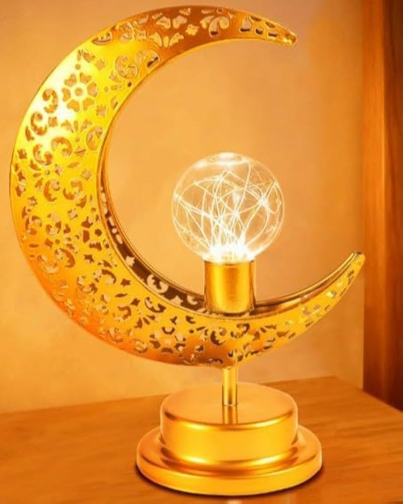 OLEEK Ramadan Decorations Moon lamp - Ramadan Lights for Table - Ramadan Decorations for Home 202... | Amazon (US)