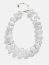 Joan Semi-Precious Necklace - White | BaubleBar