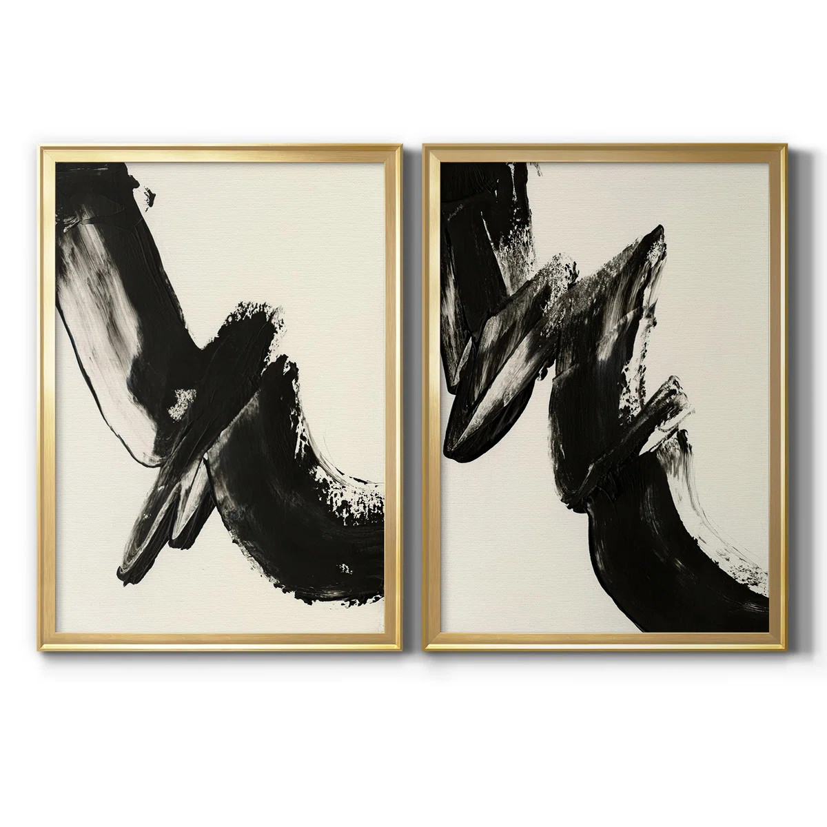 24.5" H x 37" W x 1.25" D Black Expression I Premium Framed Canvas - Ready To Hang | Wayfair Professional