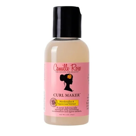 Camille Rose Curl Maker Define & Style Hair Styling Gel with Marshmallow Extract & Agave Leaf Extract, 2oz Bottle | Walmart (US)
