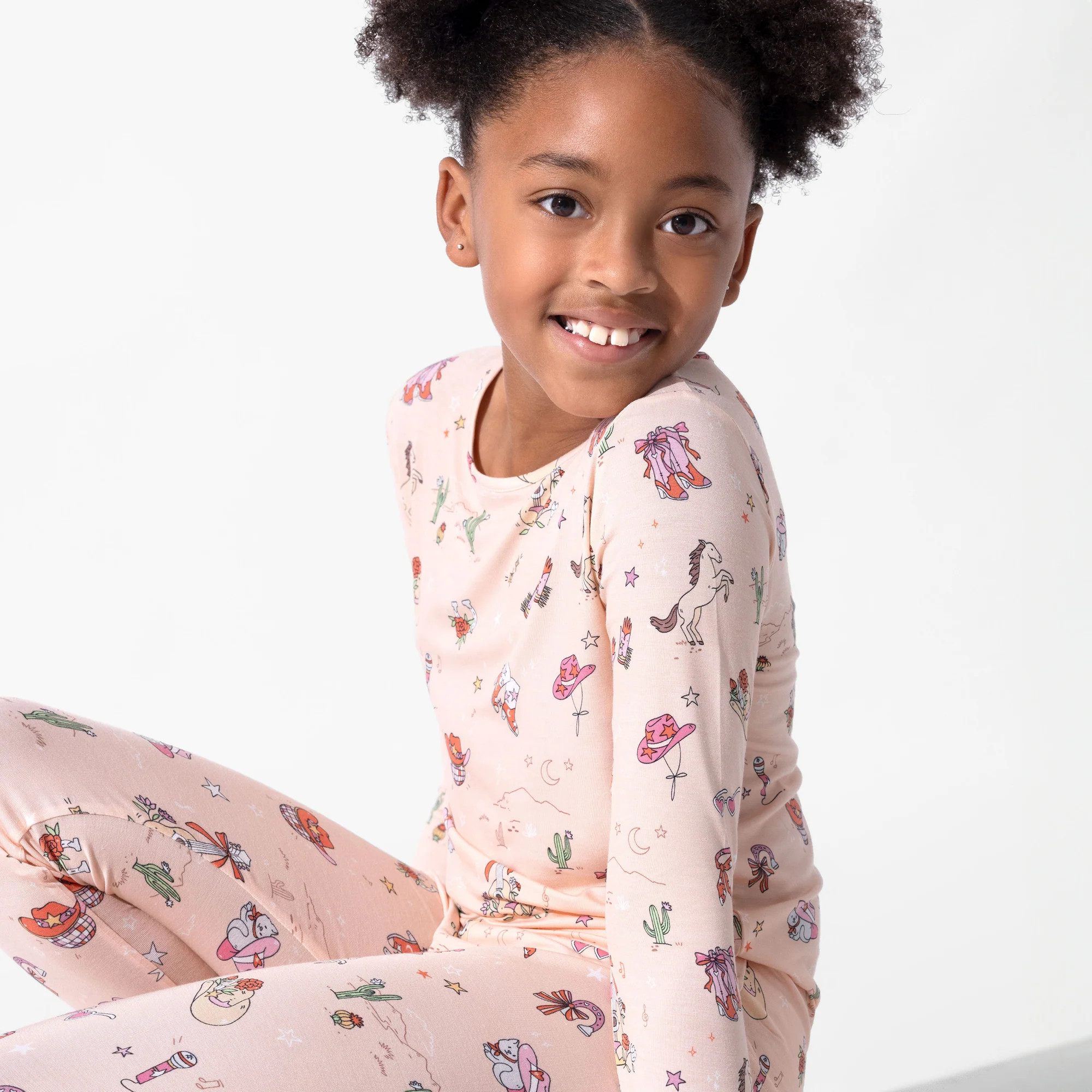 Cowgirl Bamboo Kids Pajamas | Bellabu Bear