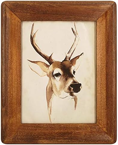 icheesday Picture Frame 5x7 Inch,Rustic Wood Photo Frames with Real Glass,Wall Hanging and Tablet... | Amazon (US)