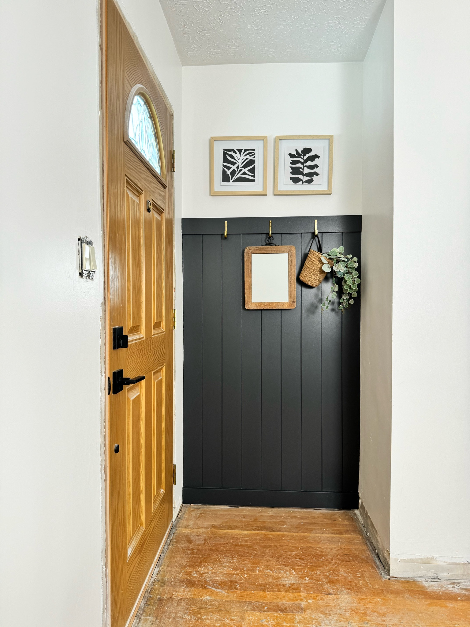 Easiest diy accent wall! All of the decor is old and stuff we already had, so I linked what I could or similar options! #easydiy #entrywaydecor #entryway 

#LTKSeasonal #LTKhome #LTKSpringSale