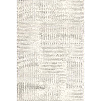 Nuloom Dorene Abstract 3x5 Wool Accent Indoor Area Rug for Living Room Bedroom Dining Room Entryway Kitchen, Ivory | Target