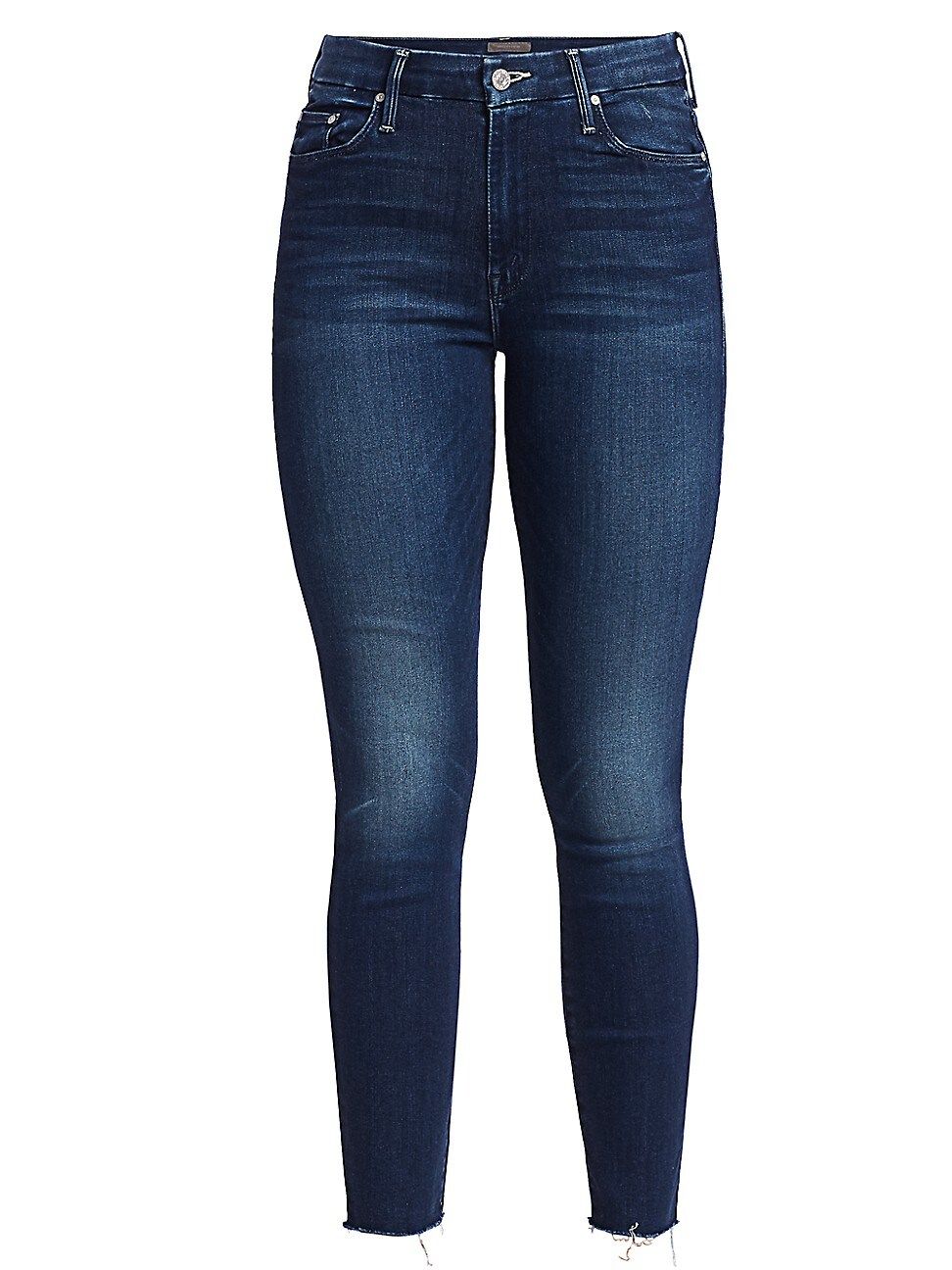 The Looker High-Rise Ankle Skinny Fray Hem Jeans | Saks Fifth Avenue