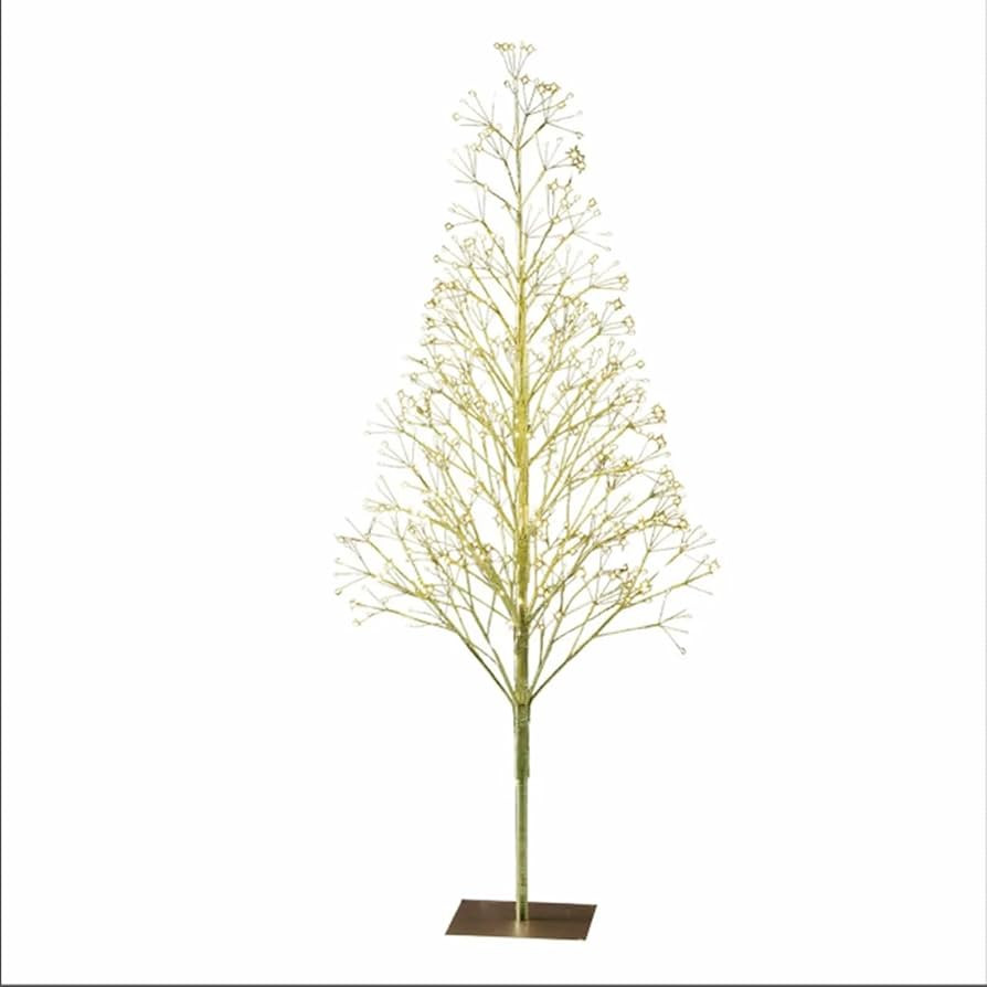 36" Enchanted Christmas Twinkle Tree Lights, Starburst-Style Gold Tree, Pre-Lit Artificial Christ... | Amazon (US)