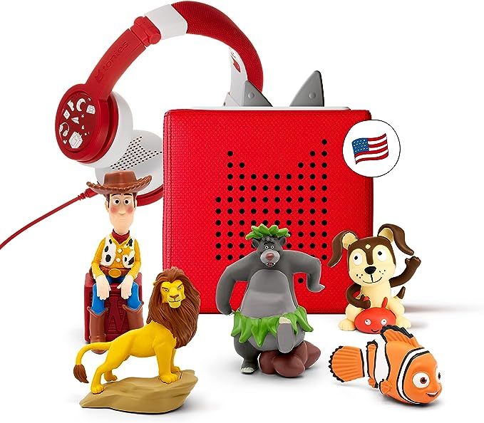 Toniebox Audio Player Starter Set with Woody, Simba, Nemo, Baloo, Playtime Puppy, and a Foldable ... | Amazon (US)