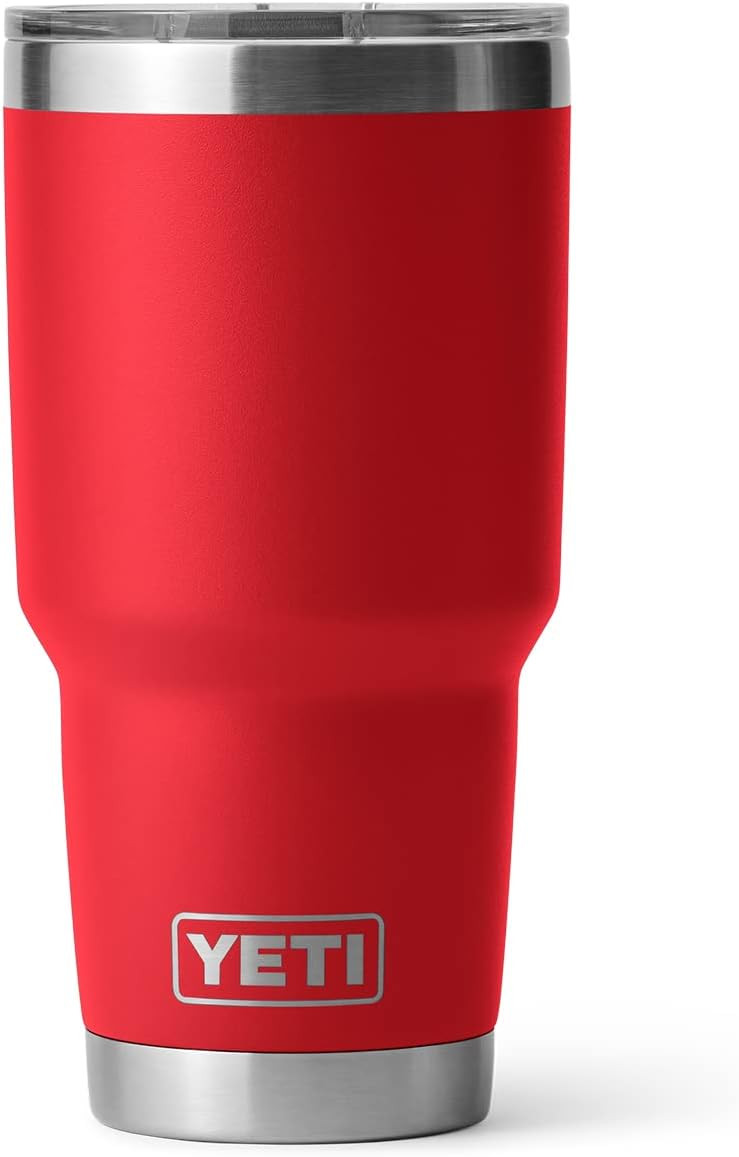 YETI Rambler 30 oz Tumbler, Stainless Steel, Vacuum Insulated with MagSlider Lid, Rescue Red | Amazon (US)