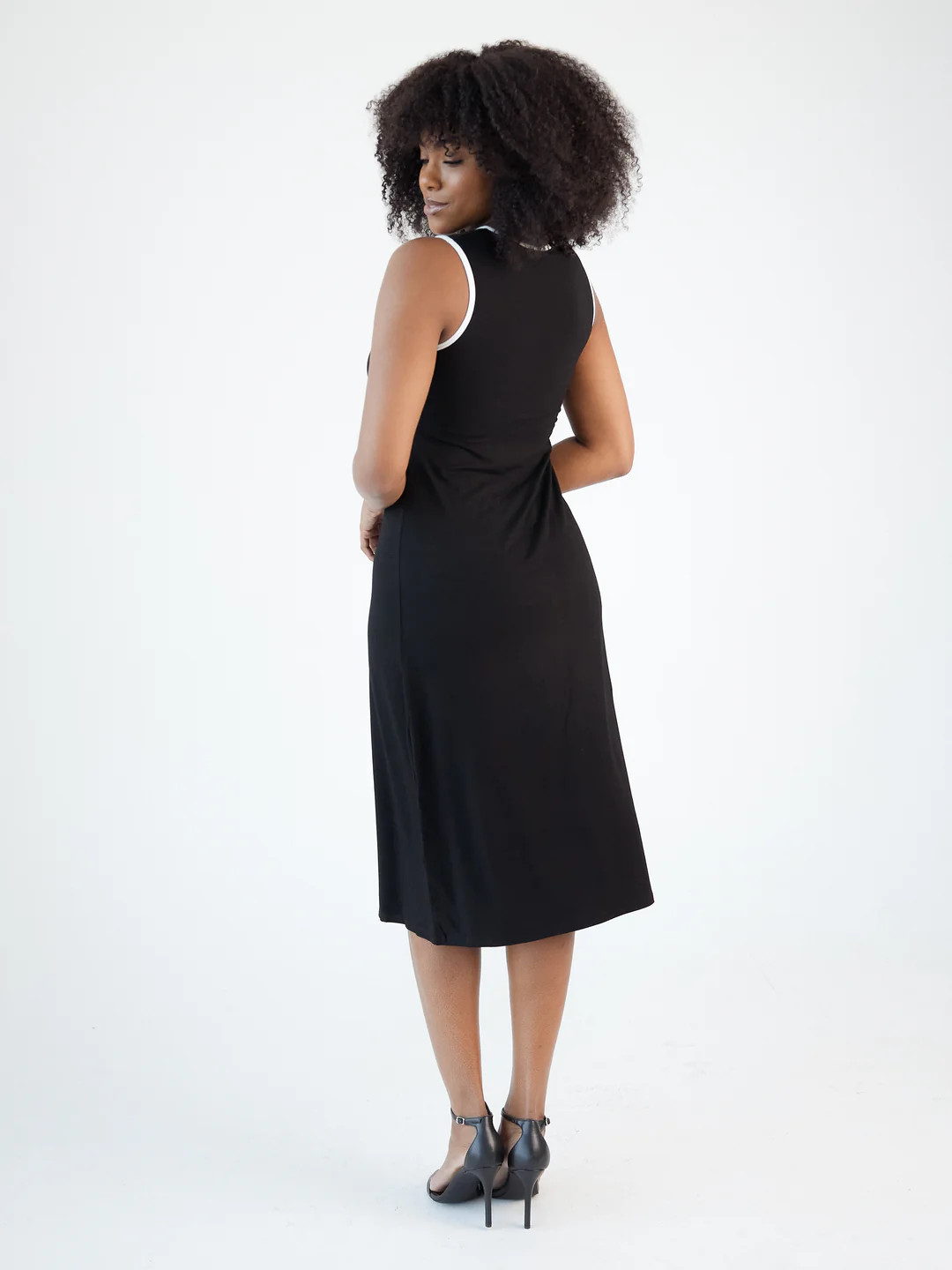 Relaxed High Neck Midi Brami Dress | Klassy