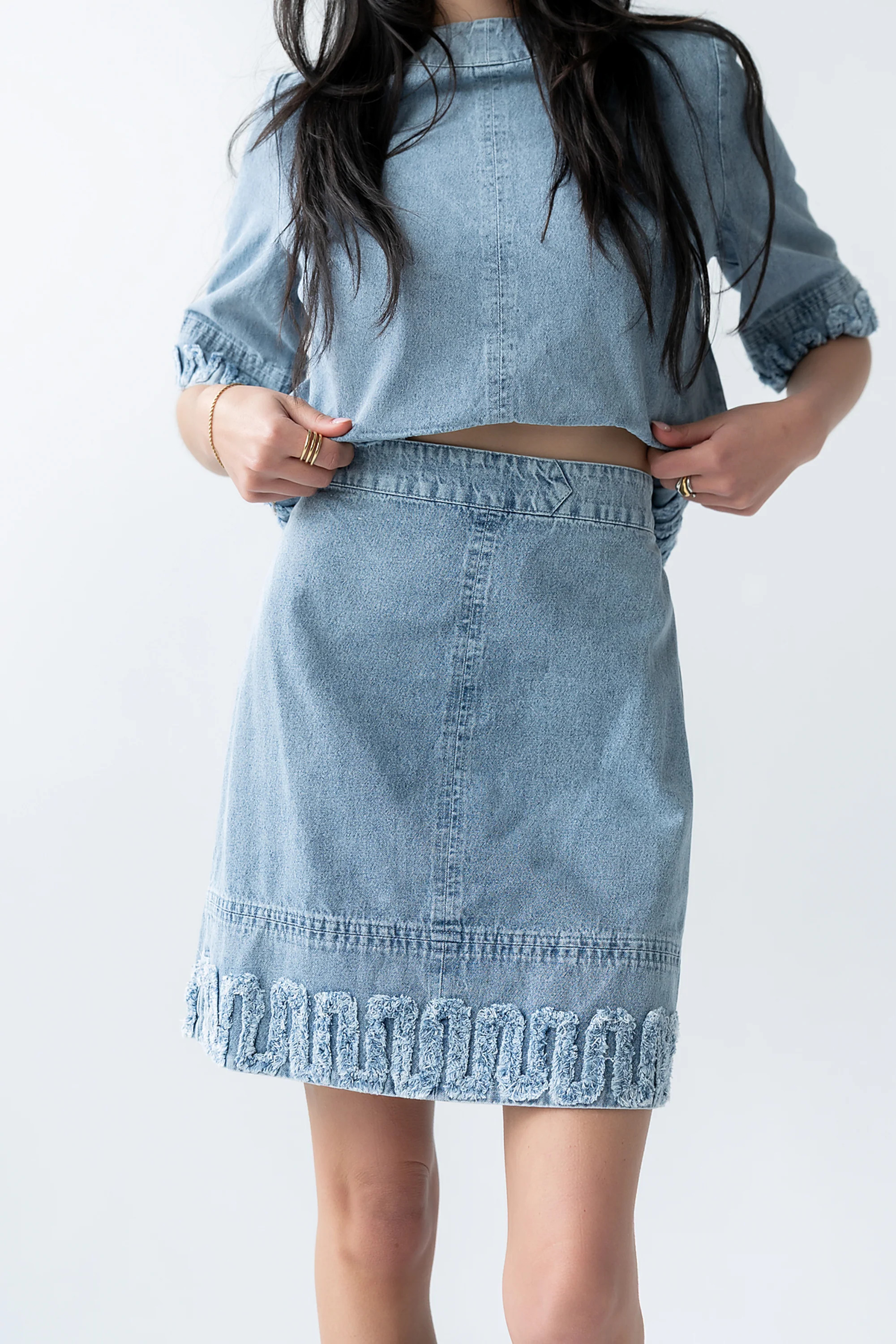Jana Denim Skirt in Light Wash | Böhme US