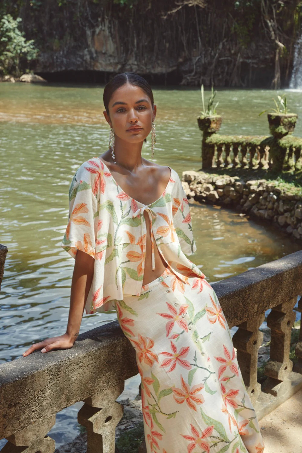 The Sea & I Smock Top Lillies | VRG Grl