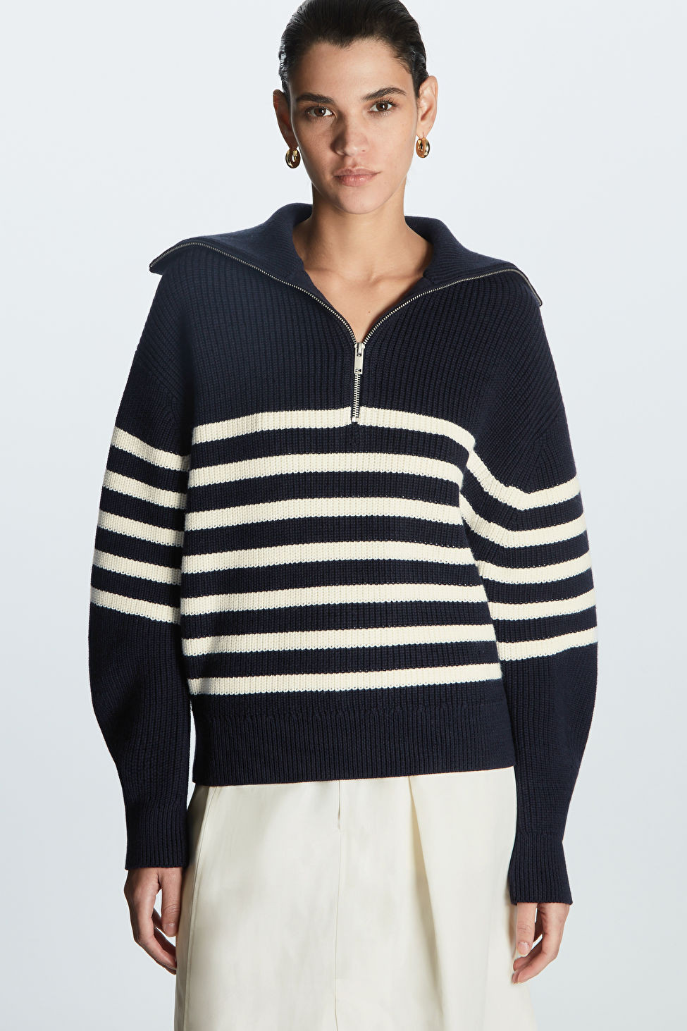 KNITTED HALF-ZIP JUMPER | COS (EU)