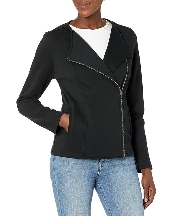 The Drop Women's @Caralynmirand Long-Sleeve Knit Moto Jacket | Amazon (US)