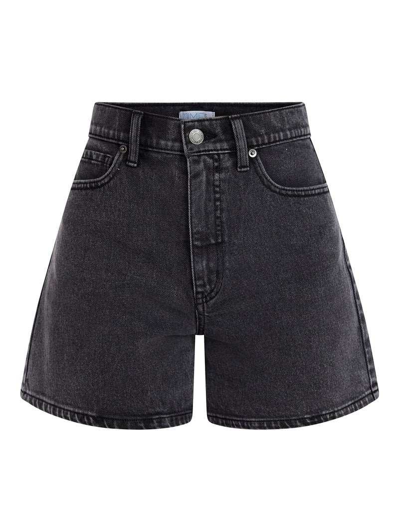 Time and Tru Women's High Rise Denim Shorts, 5" Inseam, Sizes 0-20 | Walmart (US)