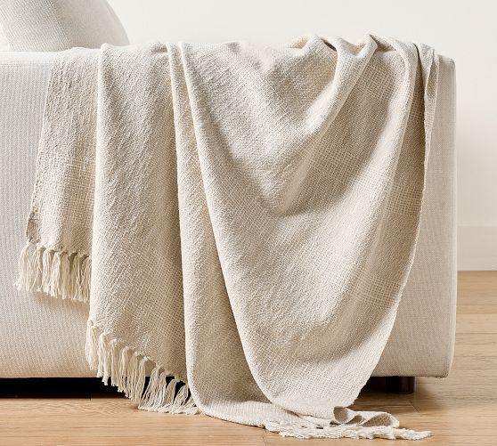 Hollyn Cotton Woven Throw | Pottery Barn (US)