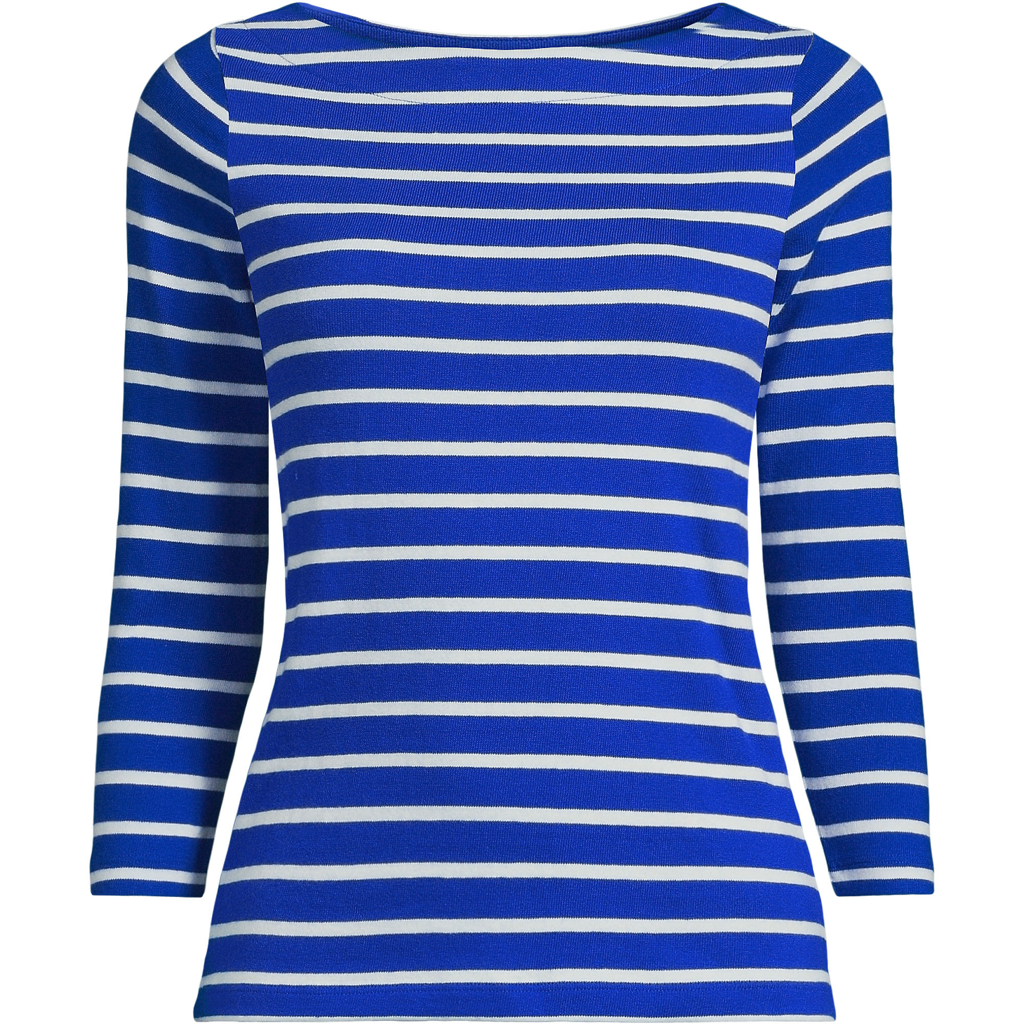Women's Plus Size Mariner Jersey Boatneck Top | Lands' End (US)