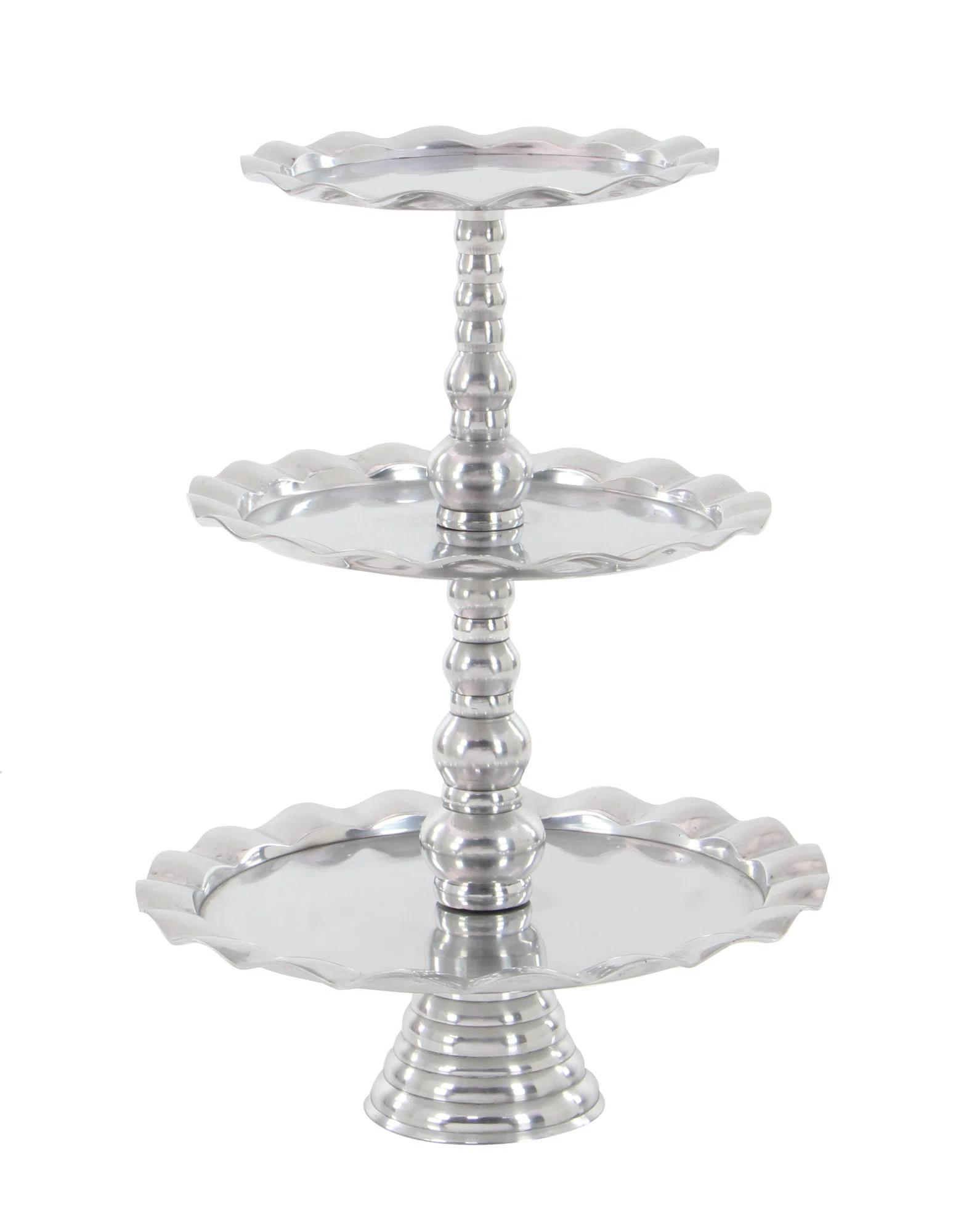 Charlton Home® Aluminum Metal 3 Level Silver Tiered Server & Reviews | Wayfair | Wayfair North America