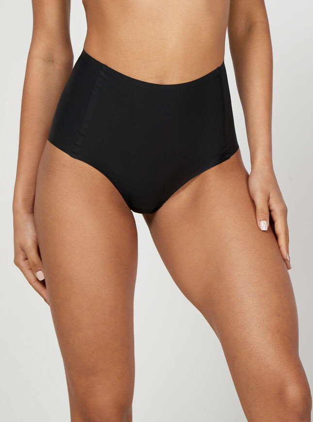 Bonded high-waisted briefs - Black | Boux Avenue (UK)