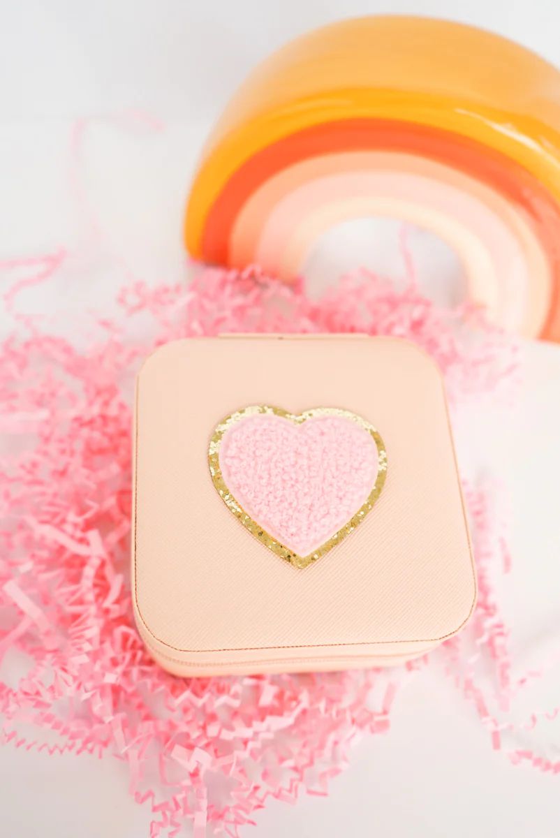 Light Pink Heart Jewelry Box | Beaded Blondes