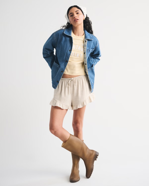 Short-Sleeve Montauk Graphic Skimming Tee | Abercrombie & Fitch (US)