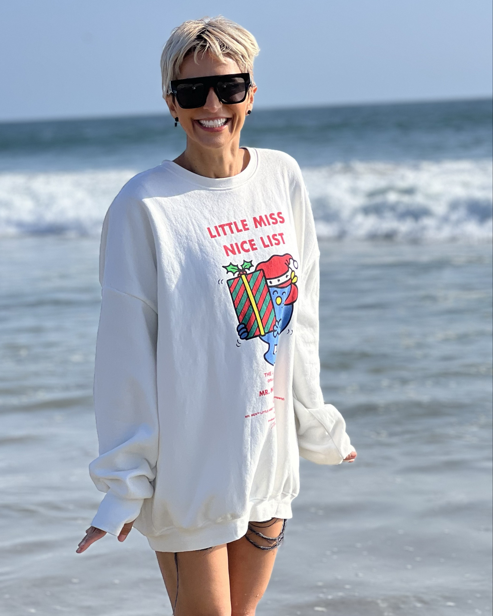 Little Miss Nice List Jump Jumper in White
Super cute CREWNECK. RUN AND GET IT it’s on super duper sale 

#LTKGiftGuide #LTKSeasonal #LTKsalealert
