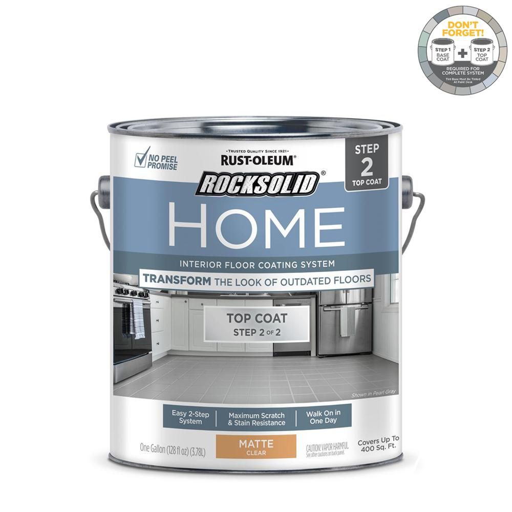 Home 1 gal. Matte Clear Interior Floor Topcoat | The Home Depot