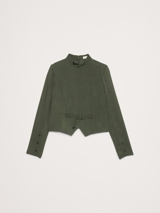 Drapey Mock-Neck Top | Banana Republic (US)