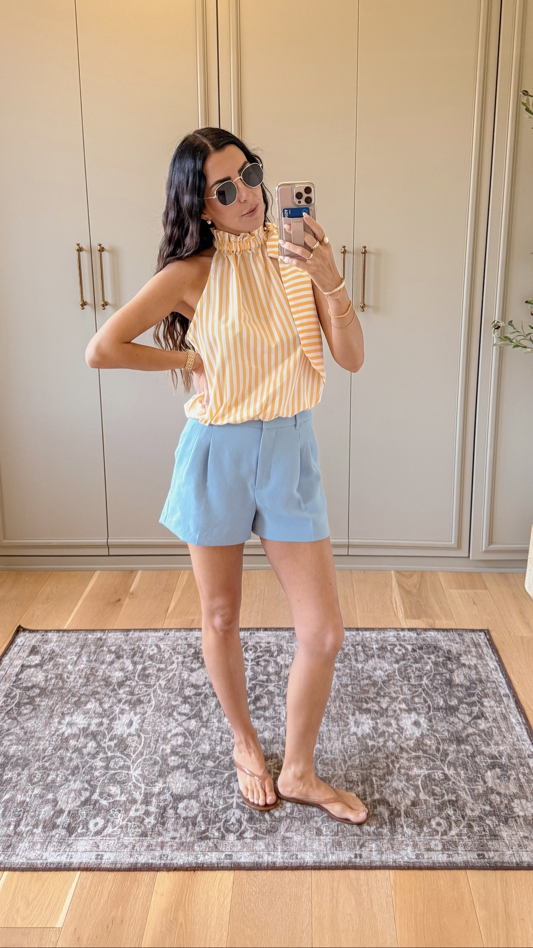 The cutest summer look! 

Halter: small
Shorts: size 6 (size up!! I’m normally a 2/4)

@Zara @Aritzia

#LTKootd #LTKmomlife #LTKOver40