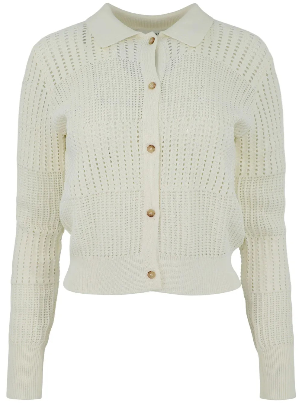 FRAME crochet-knit Cardigan - Farfetch | Farfetch Global