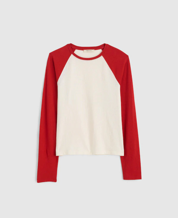 Baseball Long-Sleeve Tee in Vintage Jersey | Madewell