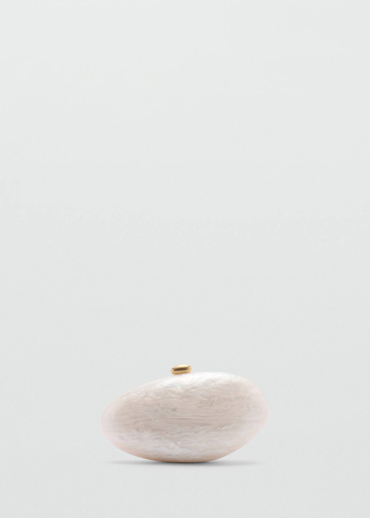 Pearl-effect clutch bag -  Women | Mango USA | MANGO (US)