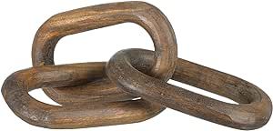 Creative Co-Op Reclaimed Wood 3 Links Chain, Natural | Amazon (US)