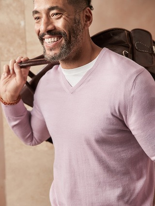 Merino V-Neck Sweater in Responsible Wool | Banana Republic (US)