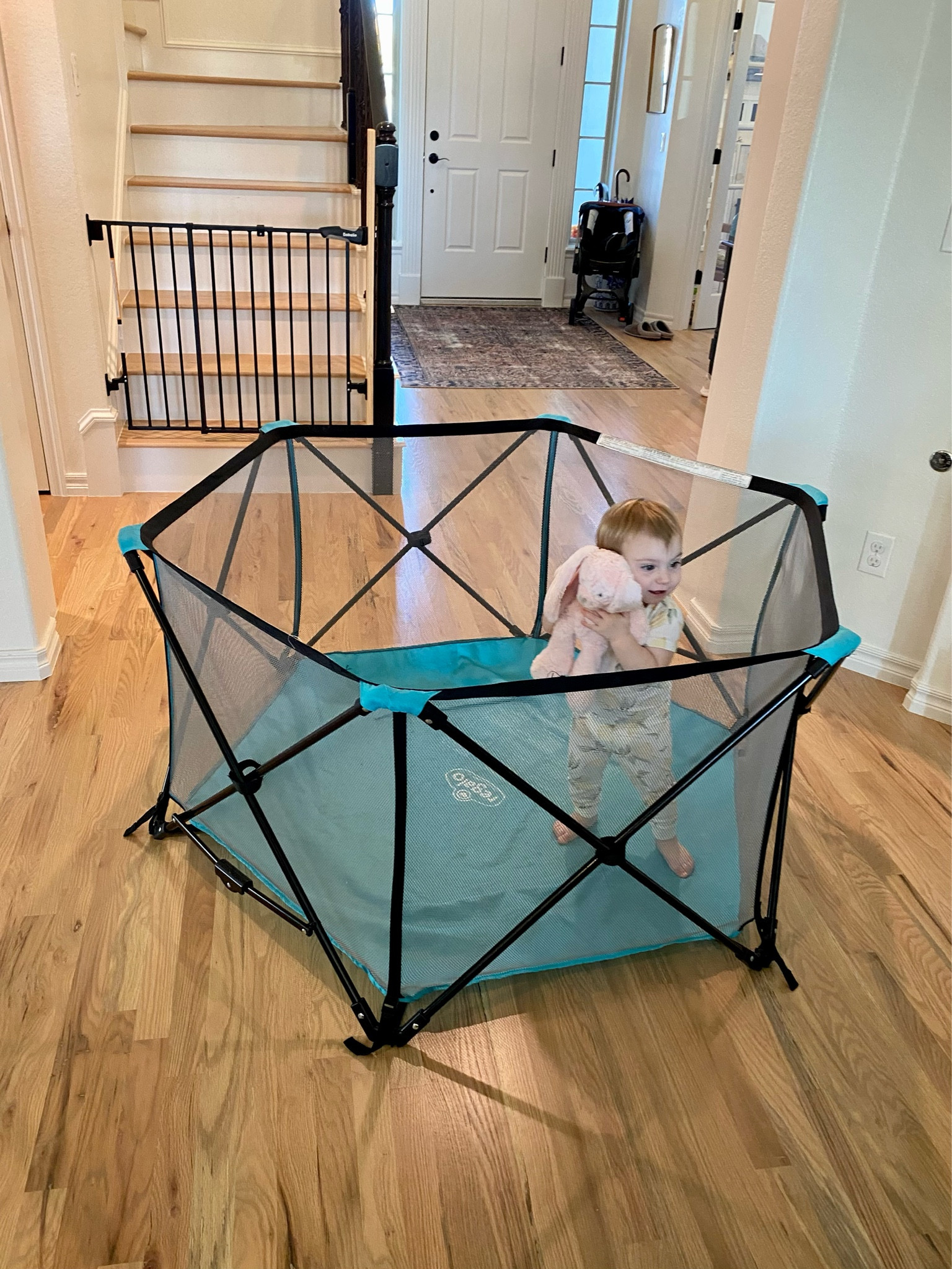 The only way I can do the dishes without a little helper😄 I call this baby jail. A great baby gate

My Portable Play Yard Indoor and Outdoor, Award Winning Brand, Lightweight and Foldable, Water Resistant Bottom, Aqua, 6-Panel, 26 Inches Tall

#LTKhome #LTKbaby #LTKfamily