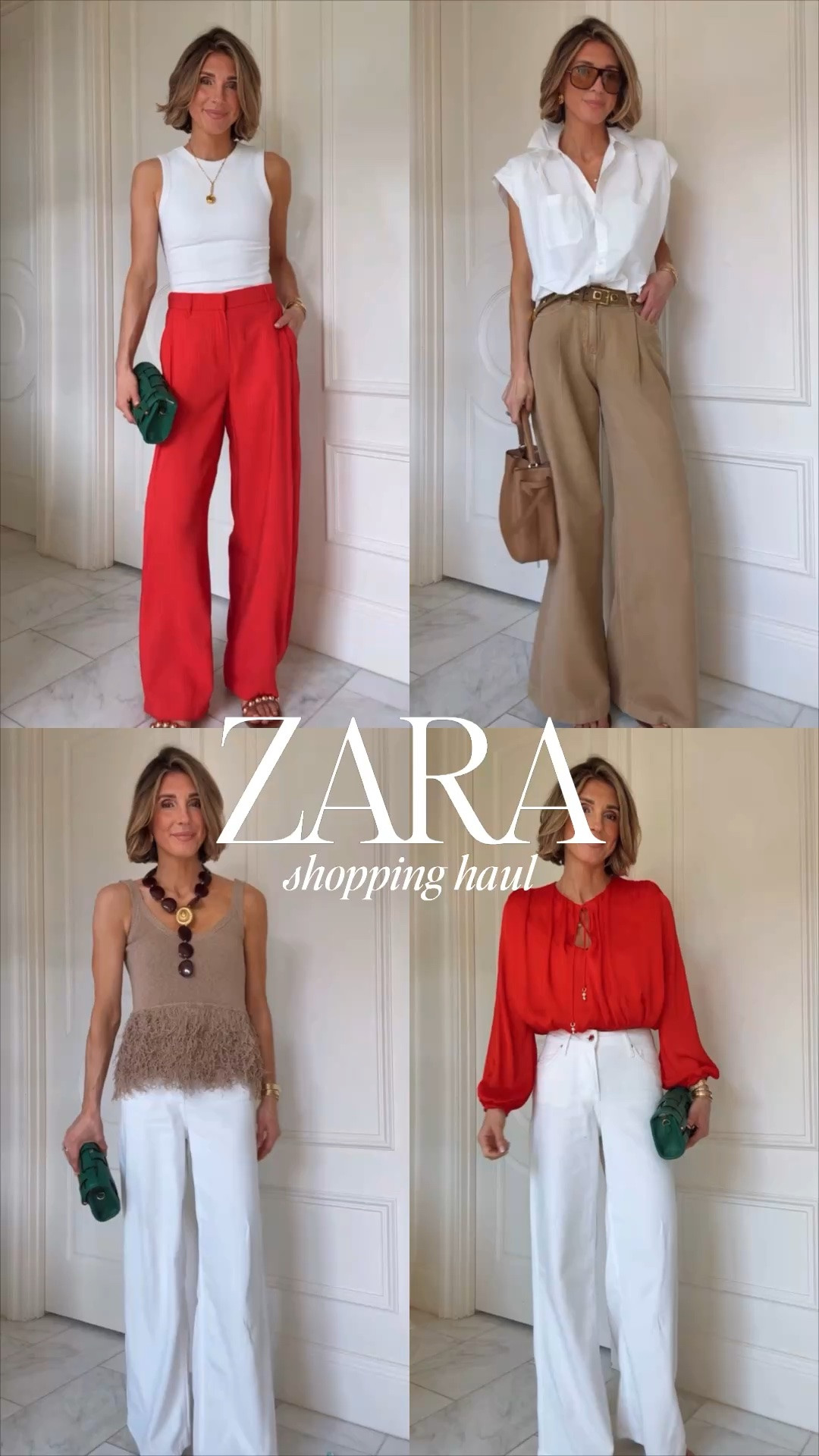 New arrivals for summer from Zara. I'm wearing so small and tops and size 2 extra small and bottoms and shorts which all fits true to size.