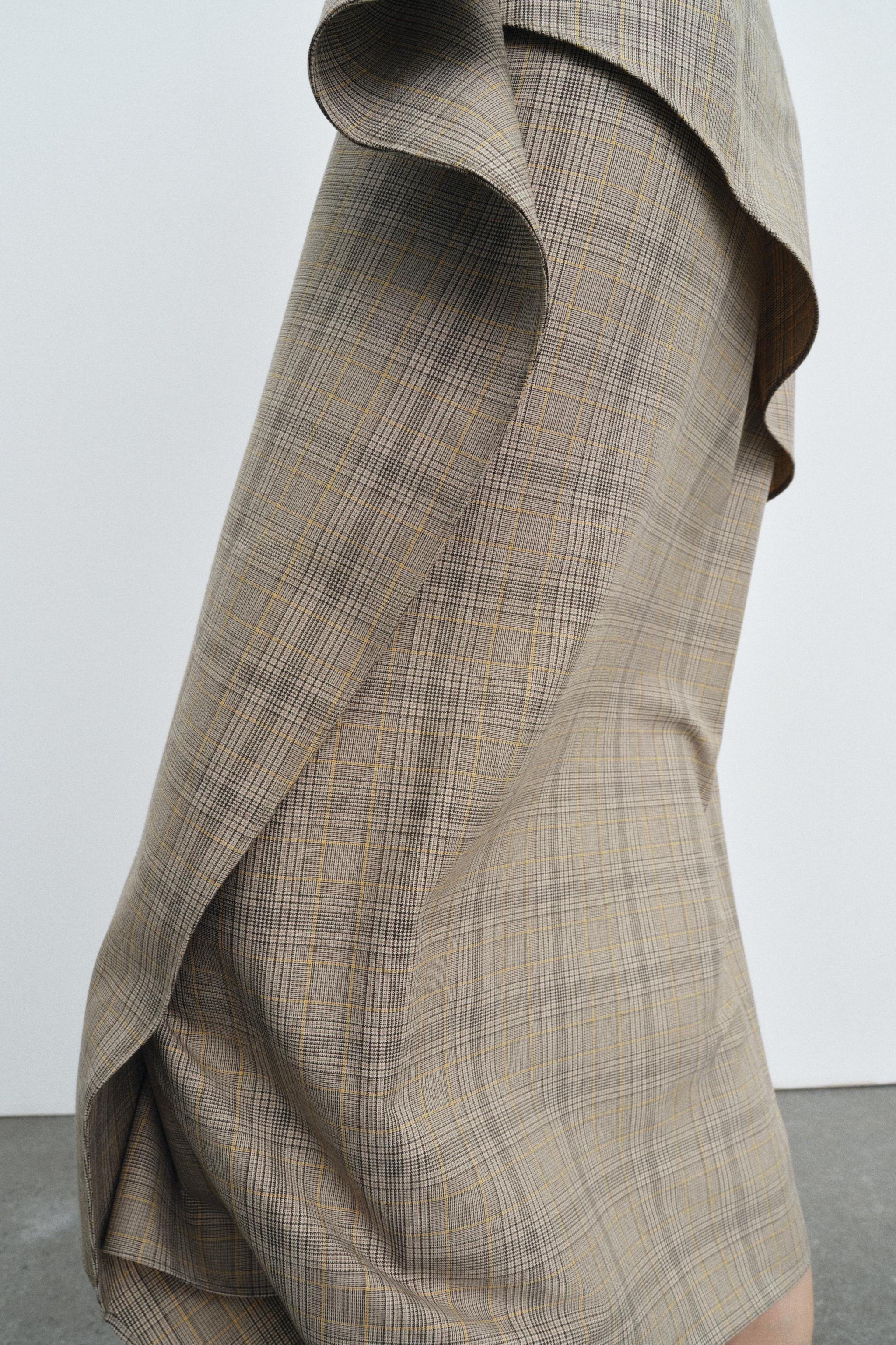 PLAID RUFFLED SKIRT ZW COLLECTION | Zara US