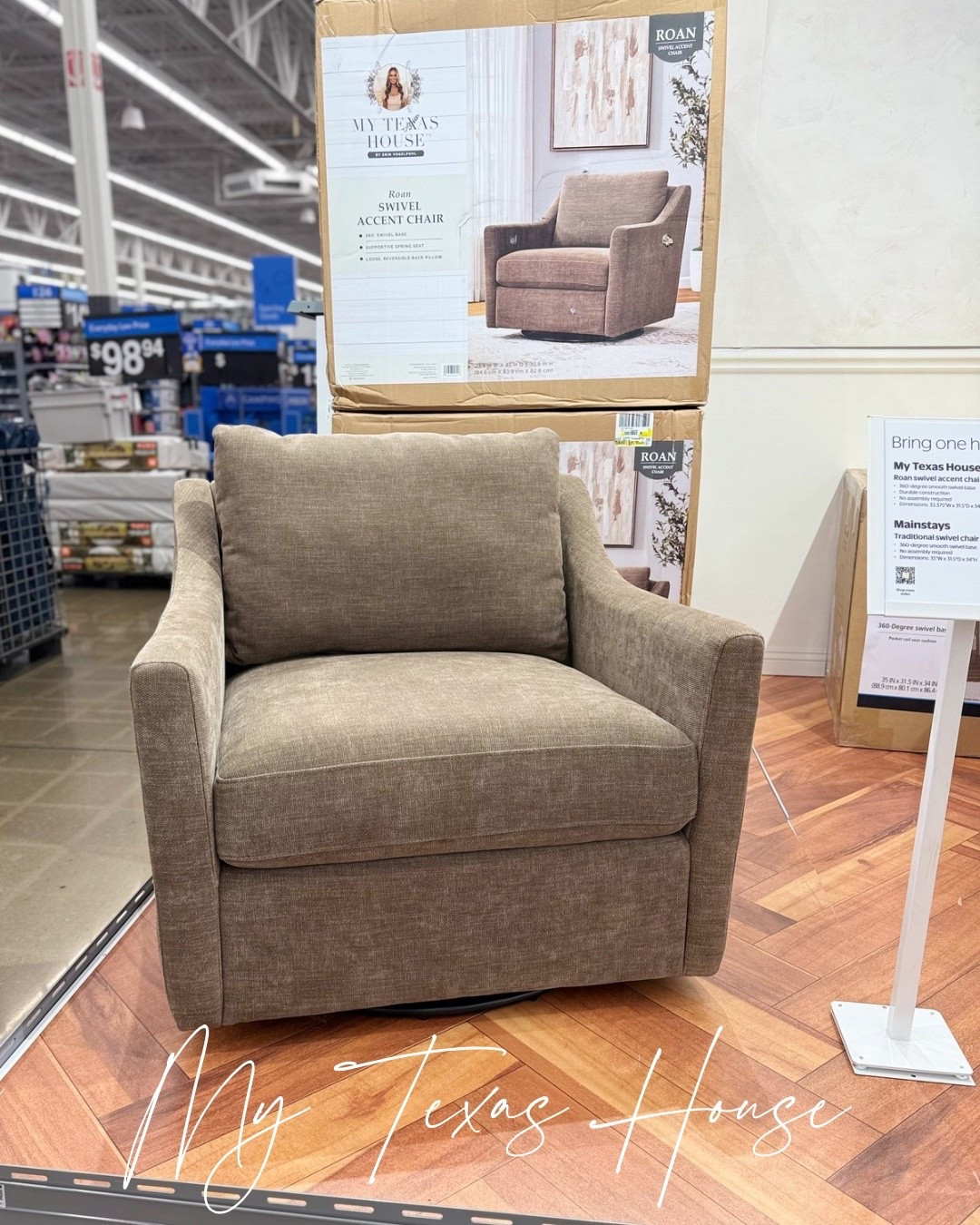 The accent chair from Walmart that looks way more expensive! This swivel chair has the nicest color and fabric! 🤎 Perfect for fall! 🍂

#LTKHome #LTKSeasonal
