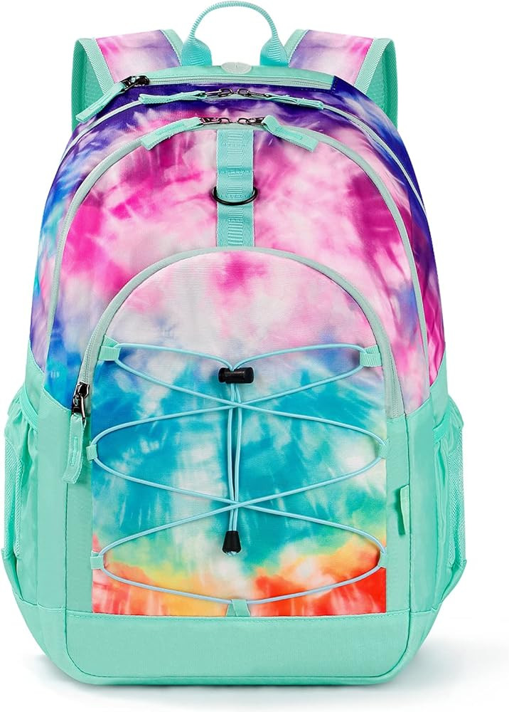 Choco Mocha Tie Dye Backpack for Teen Girls, Travel School Backpack for Girls Middle School Large... | Amazon (US)