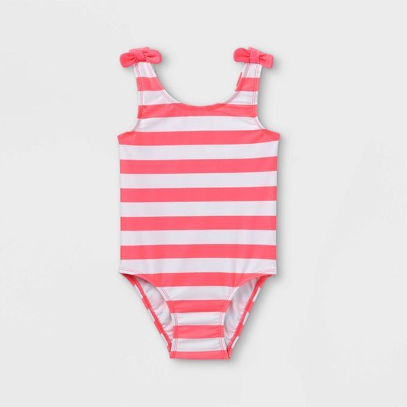 Toddler Girls' Striped One Piece Swimsuit - Cat & Jack™ | Target