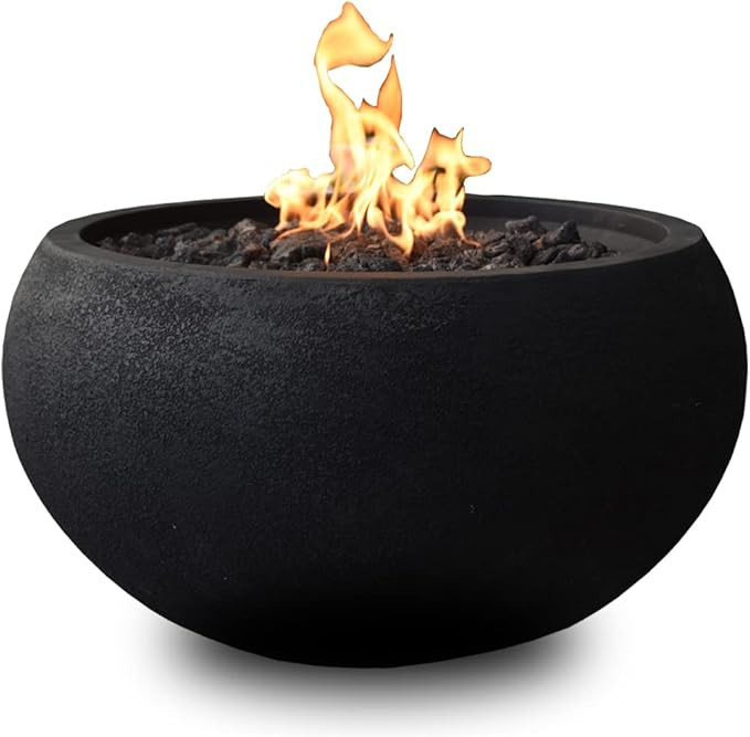 MODENO Outdoor Fire Pit Natural Gas Garden Fire Bowl, 40,000 BTU CSA Certified Firepit，Auto-Ign... | Amazon (US)