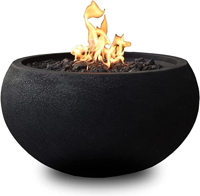 MODENO Outdoor Fire Pit Natural Gas Garden Fire Bowl, 40,000 BTU CSA Certified Firepit，Auto-Ign... | Amazon (US)