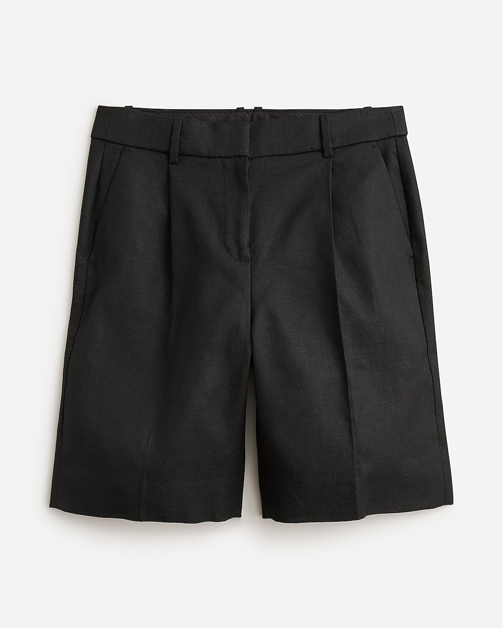 High-rise trouser short in stretch linen blend | J. Crew US