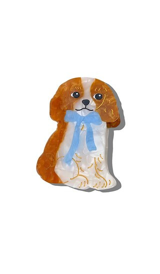 Solar Eclipse Hand-Painted King Charles Claw Hair Clip in Brown. | Revolve Clothing (Global)
