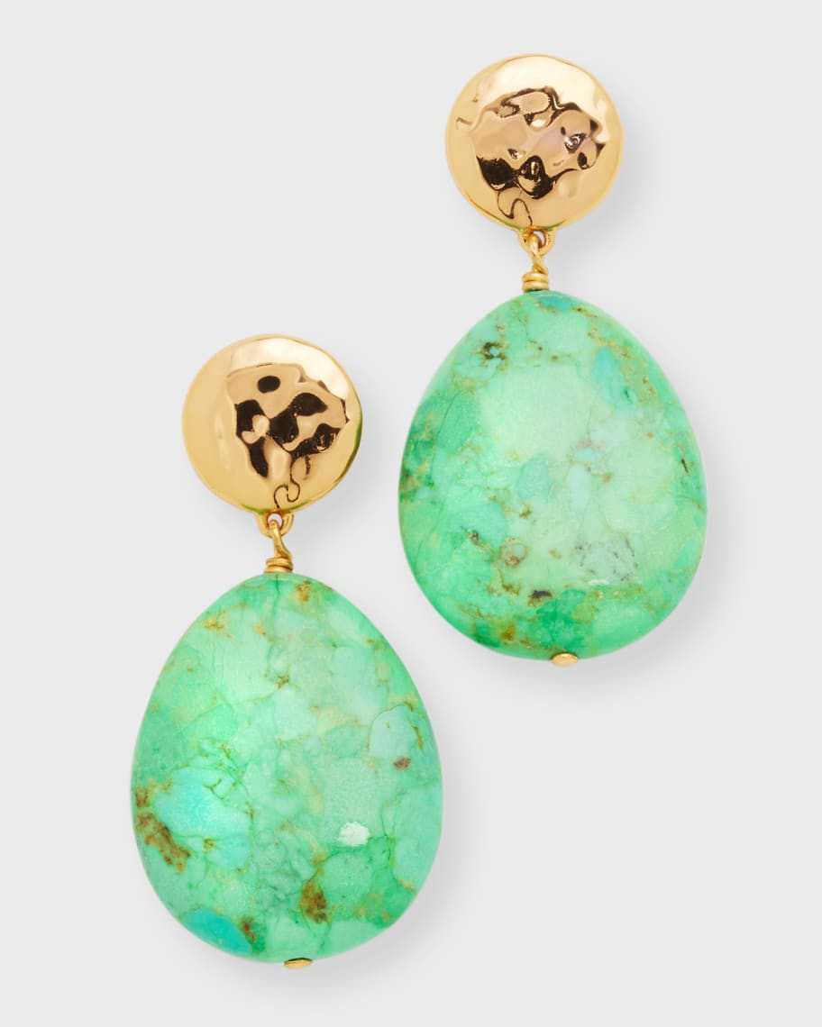 NEST Jewelry Green Turquoise Teardrop Earrings | Neiman Marcus