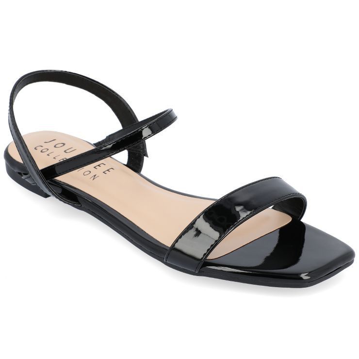 Journee Collection Womens Karren Tru Comfort Foam Pull On Sling Back Flat Sandals | Target