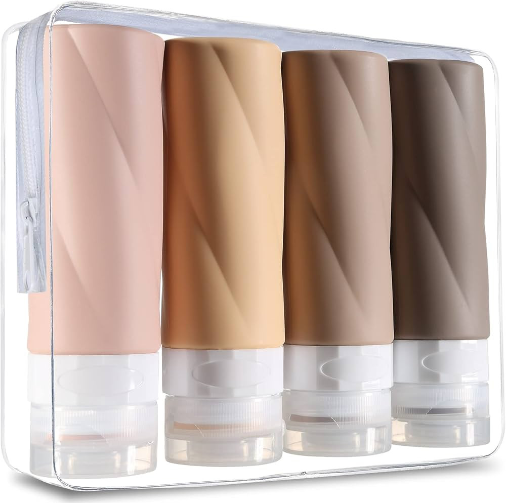 Gemice Travel Bottles for Toiletries, 3oz Tsa Approved Travel Size Containers BPA Free Leak Proof... | Amazon (US)