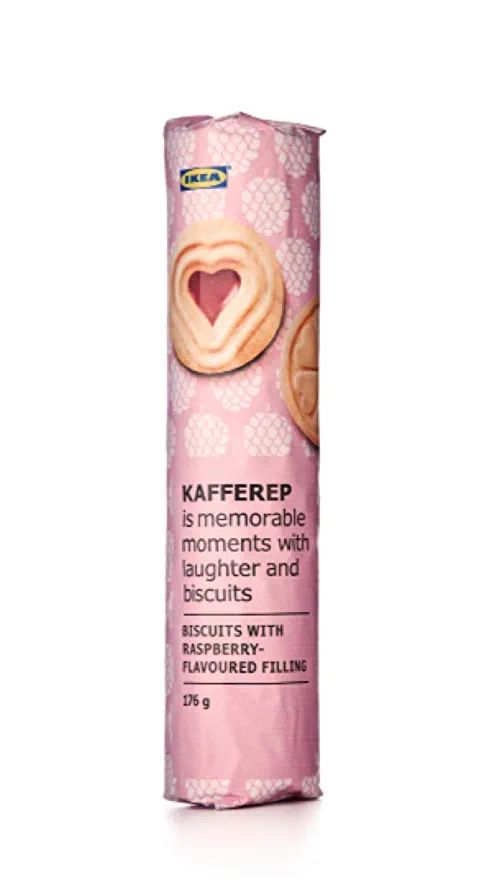 IKEA KAFFEREP Two Pack 6.2oz Sweet Shortbread Sandwich Cookie/Biscuit UTZ Certified (Raspberry Fi... | Amazon (US)